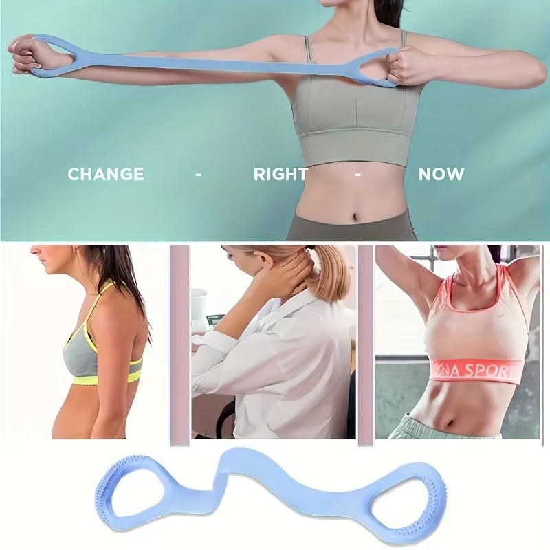Pilates Bar Kit With Resistance Bands - Multi-Functional Figure 8 Resistance Band for