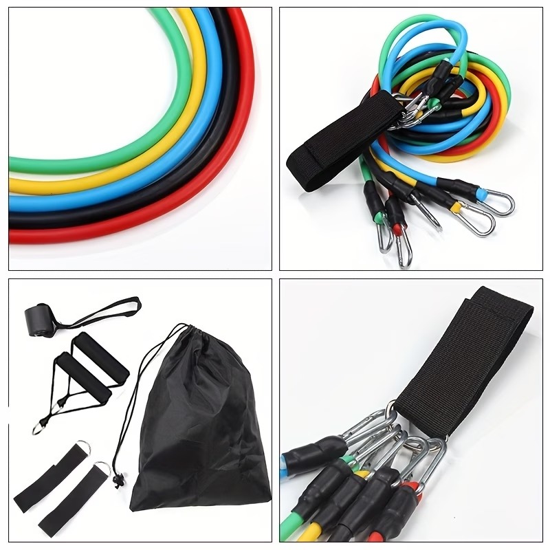 Resistance Band Set with Door  - Pilates Bar Kit With Resistance Bands review and price