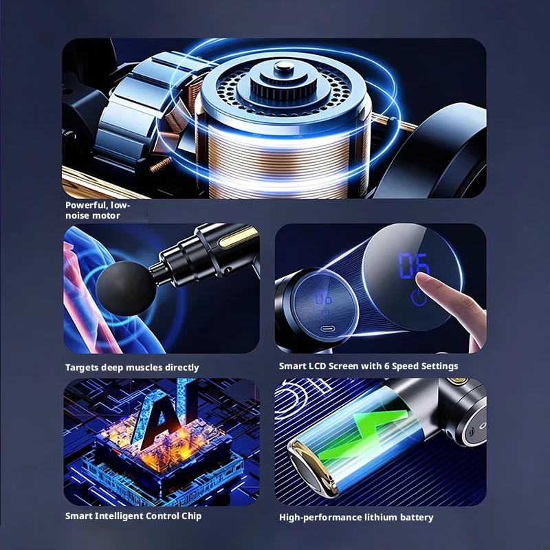 6 Speed Mini Electric Fascia G - Electric Massage Gun Deep Tissue review and price