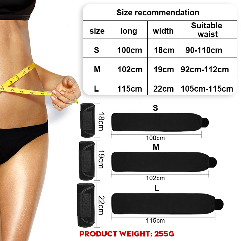 1PC Waist Trimmer Belt Weight  - Sweat Waist Trainer Belt Neoprene review and price