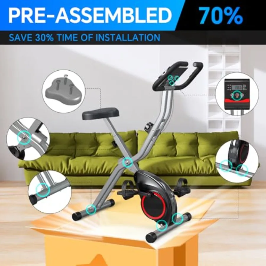 Foldable Exercise Bike for Sma - Exercise Bike Magnetic Resistance review and price