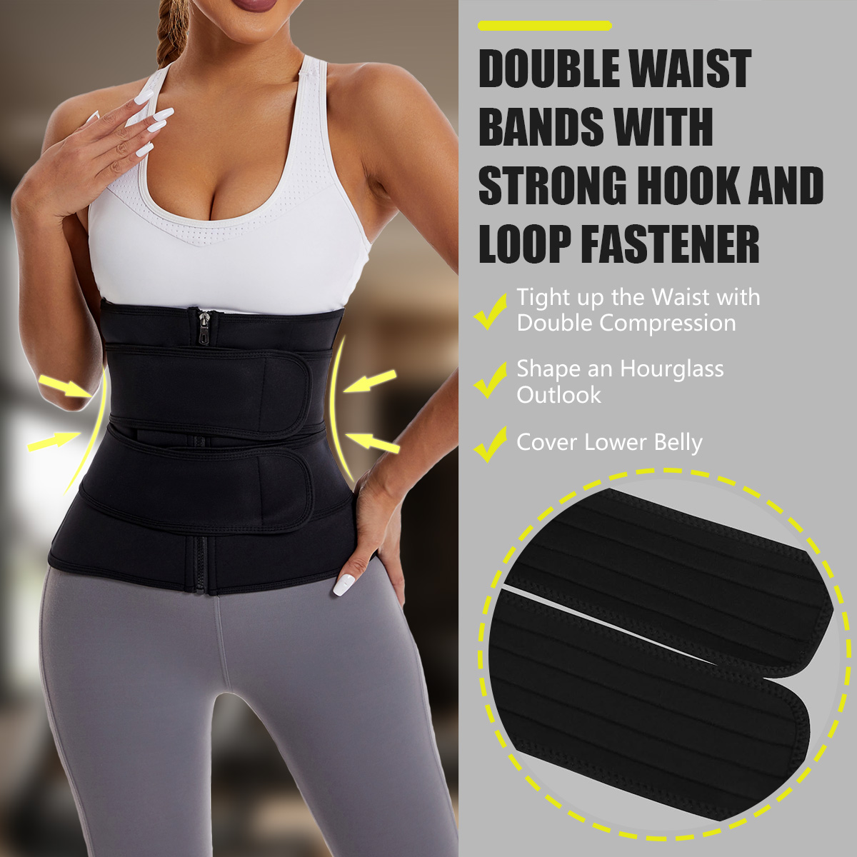 Women Waist Trainer Belt Doubl - Sweat Waist Trainer Belt Neoprene review and price