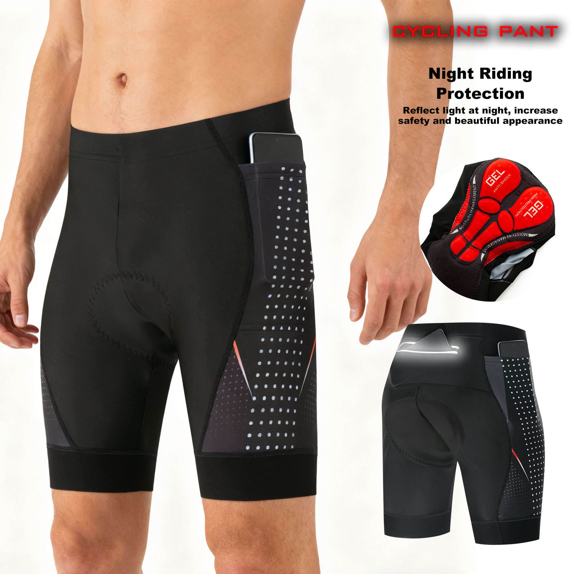 Premium Road Bike Shorts With  - Padded Cycling Shorts 5D Gel review and price
