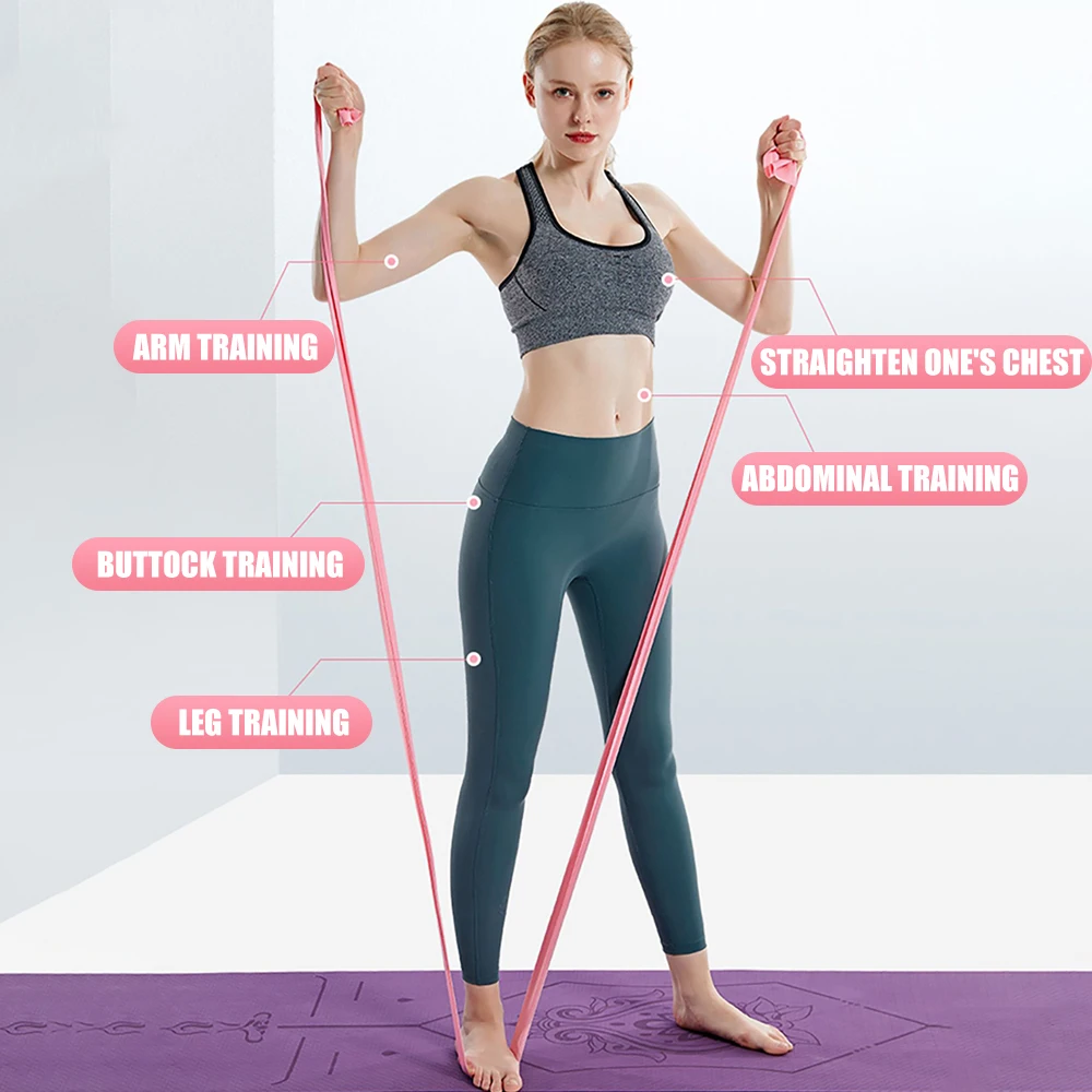 Length 200cm Yoga Pilates Stre - Pilates Bar Kit With Resistance Bands review and price