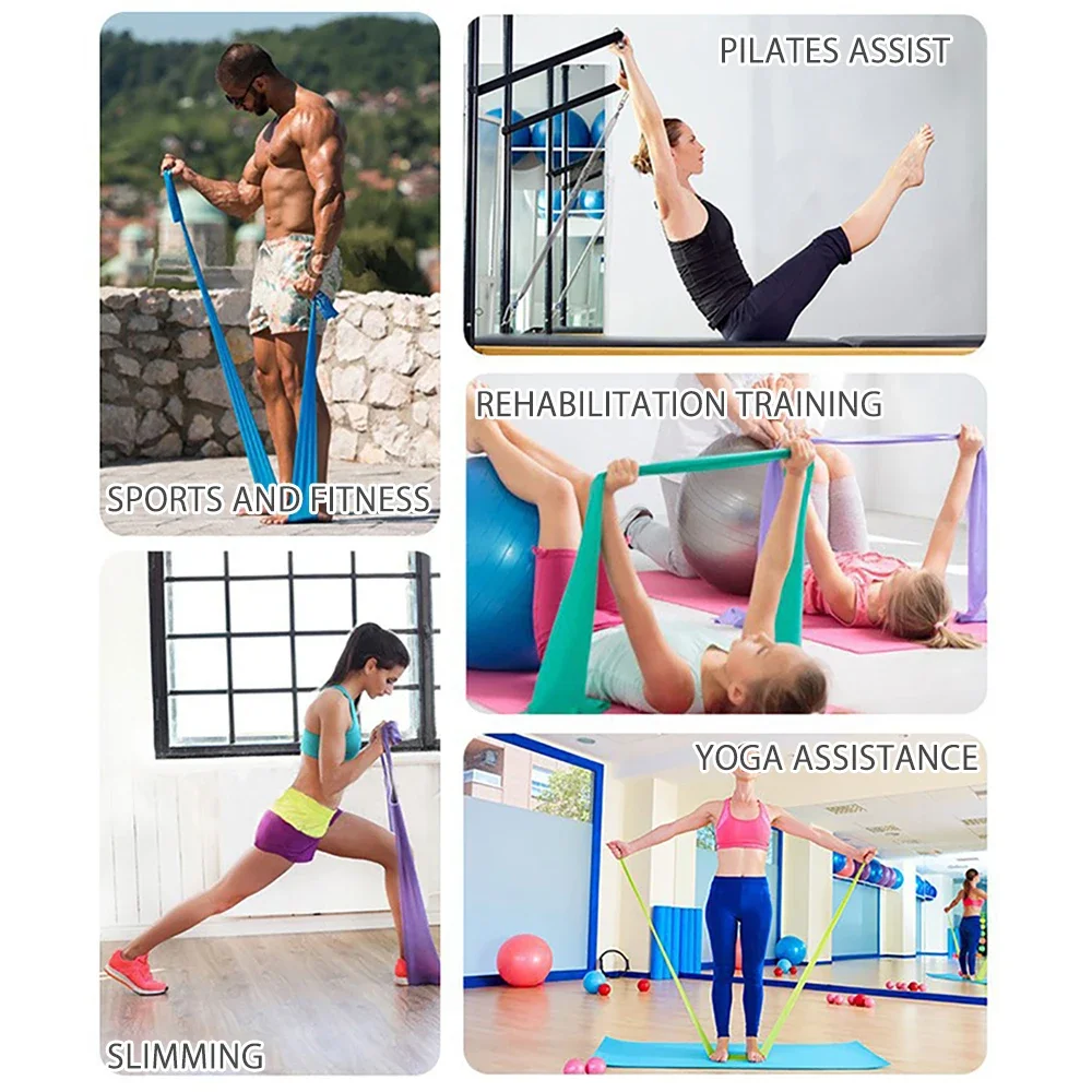 Length 200cm Yoga Pilates Stre - Pilates Bar Kit With Resistance Bands review and price