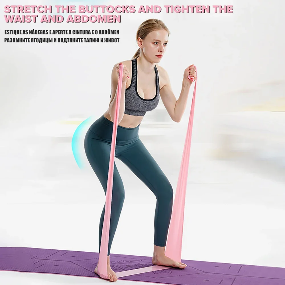 Length 200cm Yoga Pilates Stre - Pilates Bar Kit With Resistance Bands review and price
