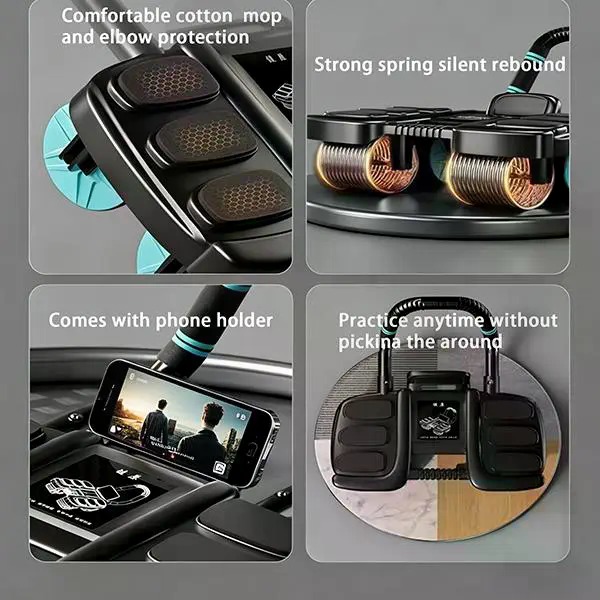 4-Wheel Recoil Ab Roller with  - Ab Roller Wheel With Elbow Support review and price