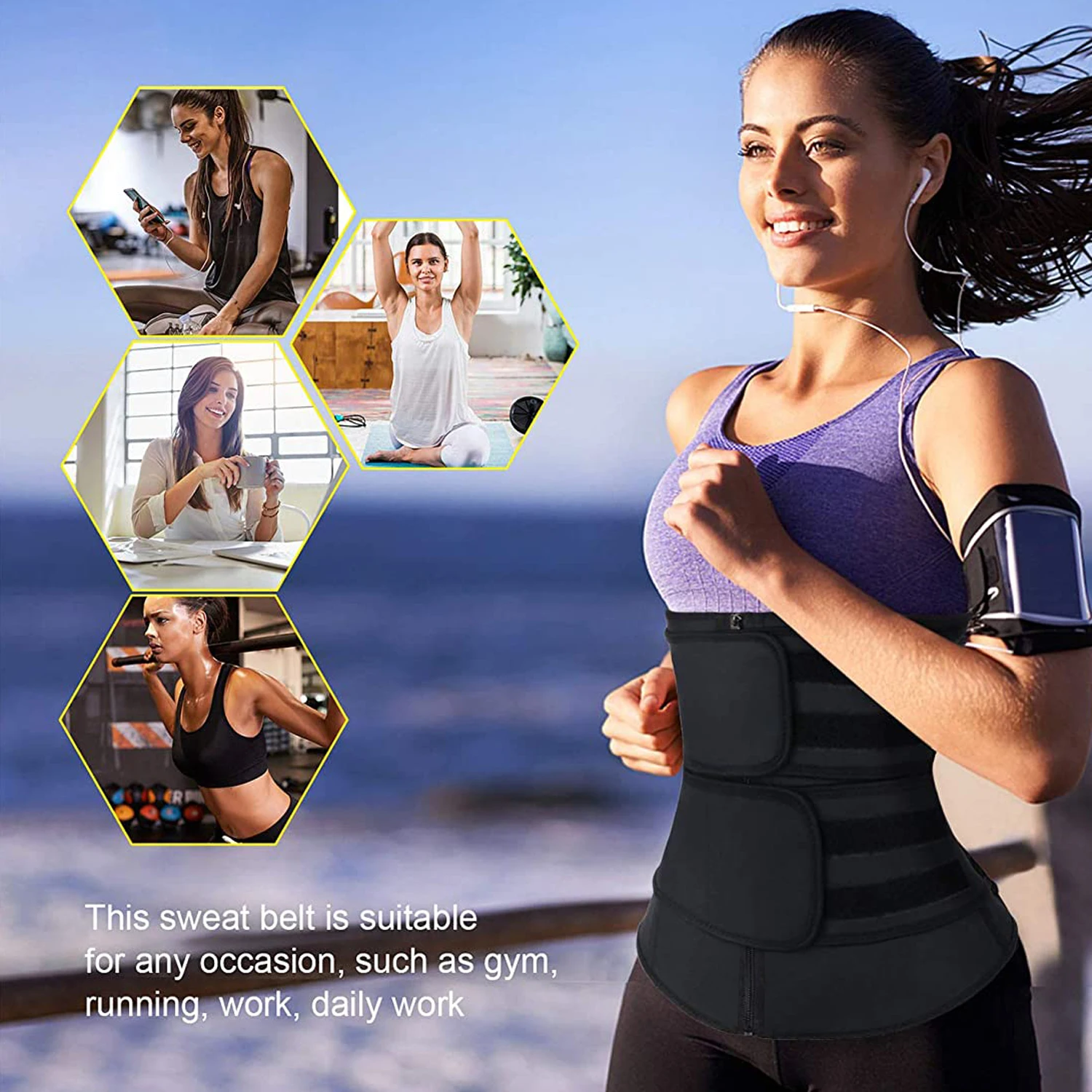 Neopren Waist Trainer Workout  - Sweat Waist Trainer Belt Neoprene review and price