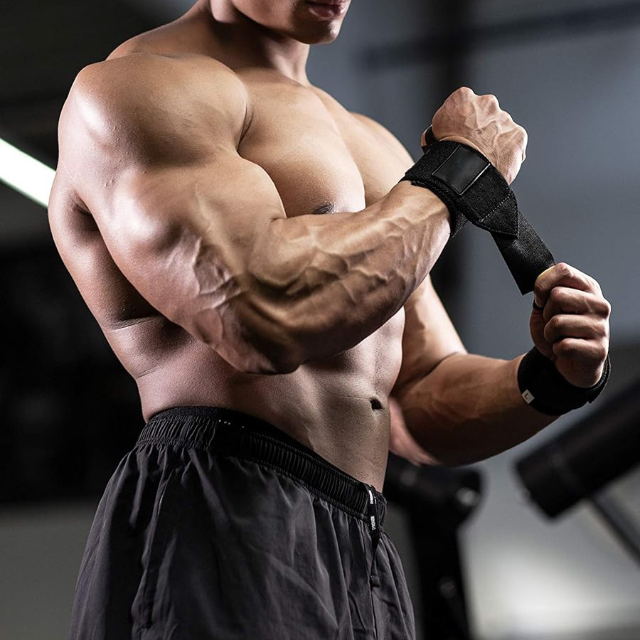 ‌Adjustable Deadlift Wrist Wra - Wrist Wraps Weightlifting Support review and price