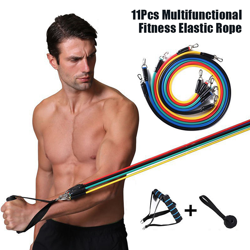 New 11PCS Set Muscle Training  - Resistance Bands Set With Handles review and price