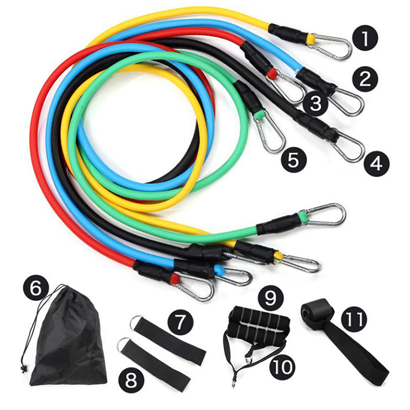 New 11PCS Set Muscle Training  - Resistance Bands Set With Handles review and price
