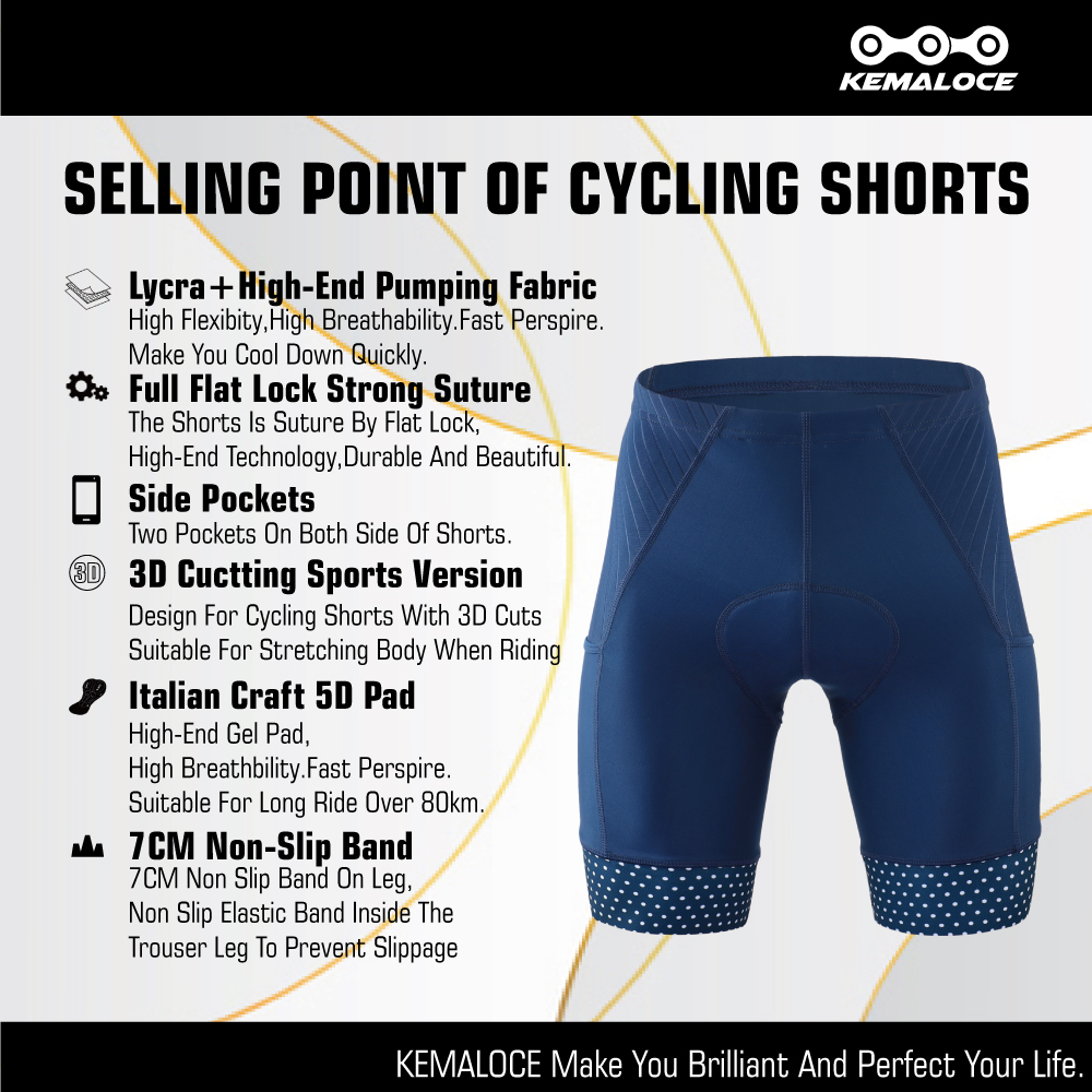 KEMALOCE Men's Cycling Shorts  - Padded Cycling Shorts 5D Gel review and price