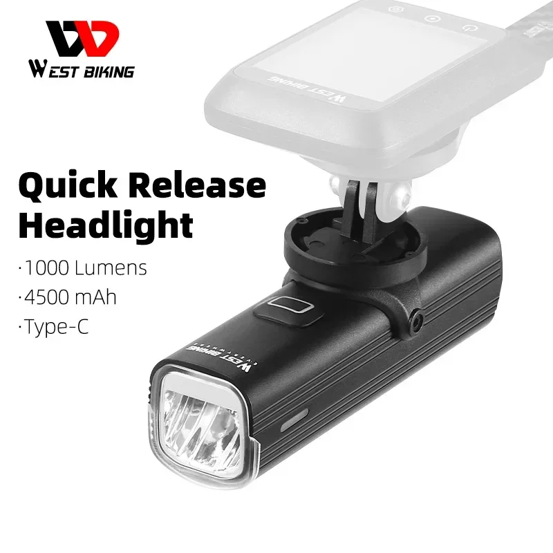 WEST BIKING Bicycle Quick Rele - Rechargeable Bicycle Headlight 1000 Lumen review and price