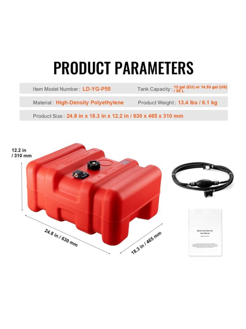 Marine Fuel Tank, 14.53 Gallon - Fishing review and price