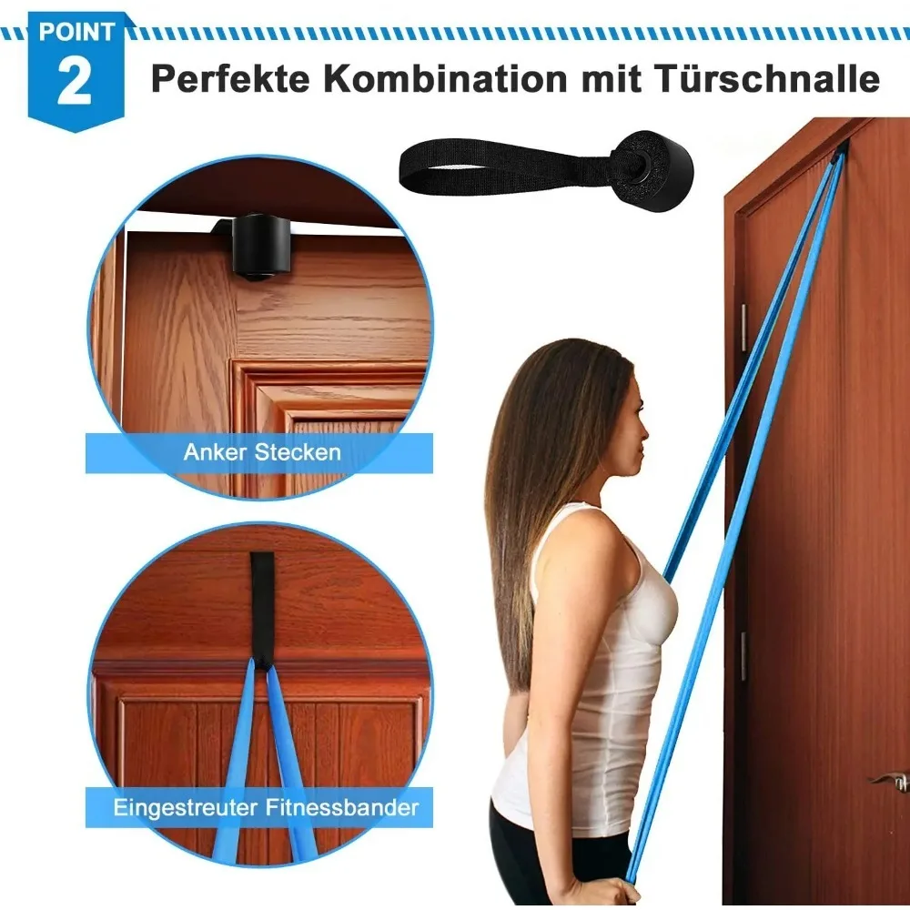 4Pcs/Set Elastic Fitness Bands - Pilates Bar Kit With Resistance Bands review and price